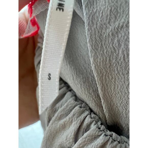 Free People Grey 100% Silk Whimsical Mini Dress - Picture 5 of 9